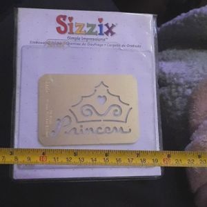 Sizzix Simple Impressions princess and crown Embosser